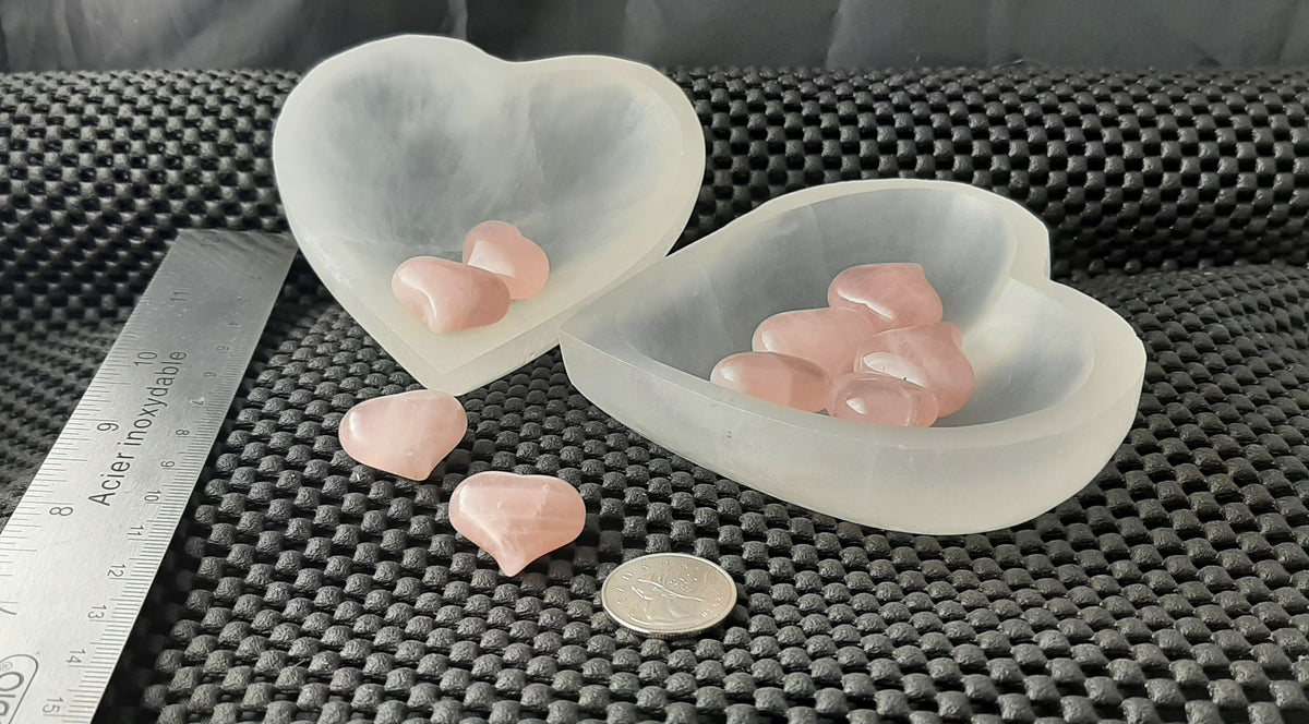 Selenite Heart Bowl, Small, 10cm RETAIL