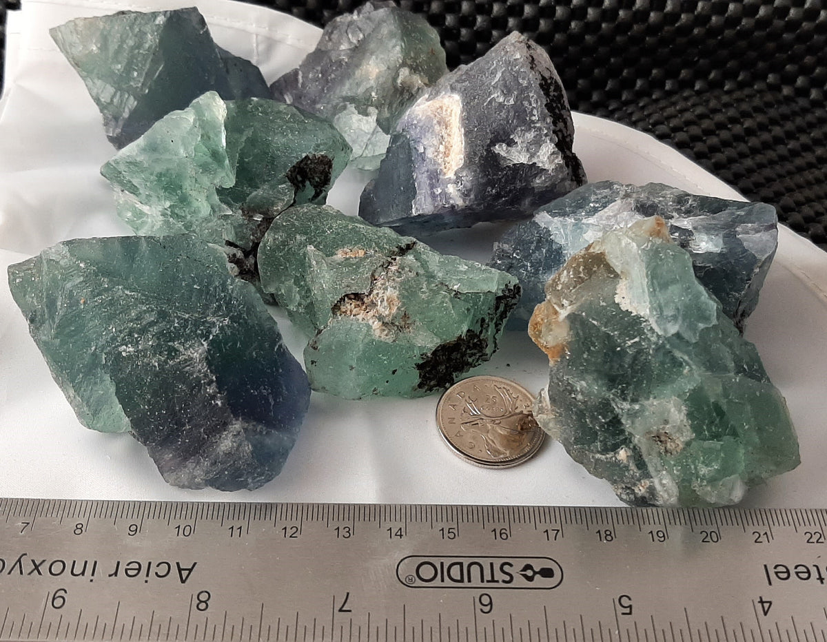 Fluorite Rough by kg, 2.5"