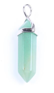 Hexagonal Double Point Pendant, Silver Plate, 35mm RETAIL