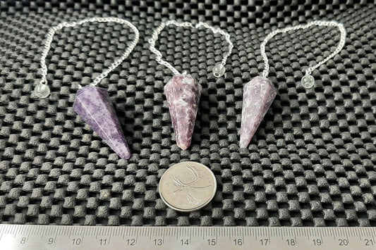 Pendulum, Facet Point, Lepidolite Retail