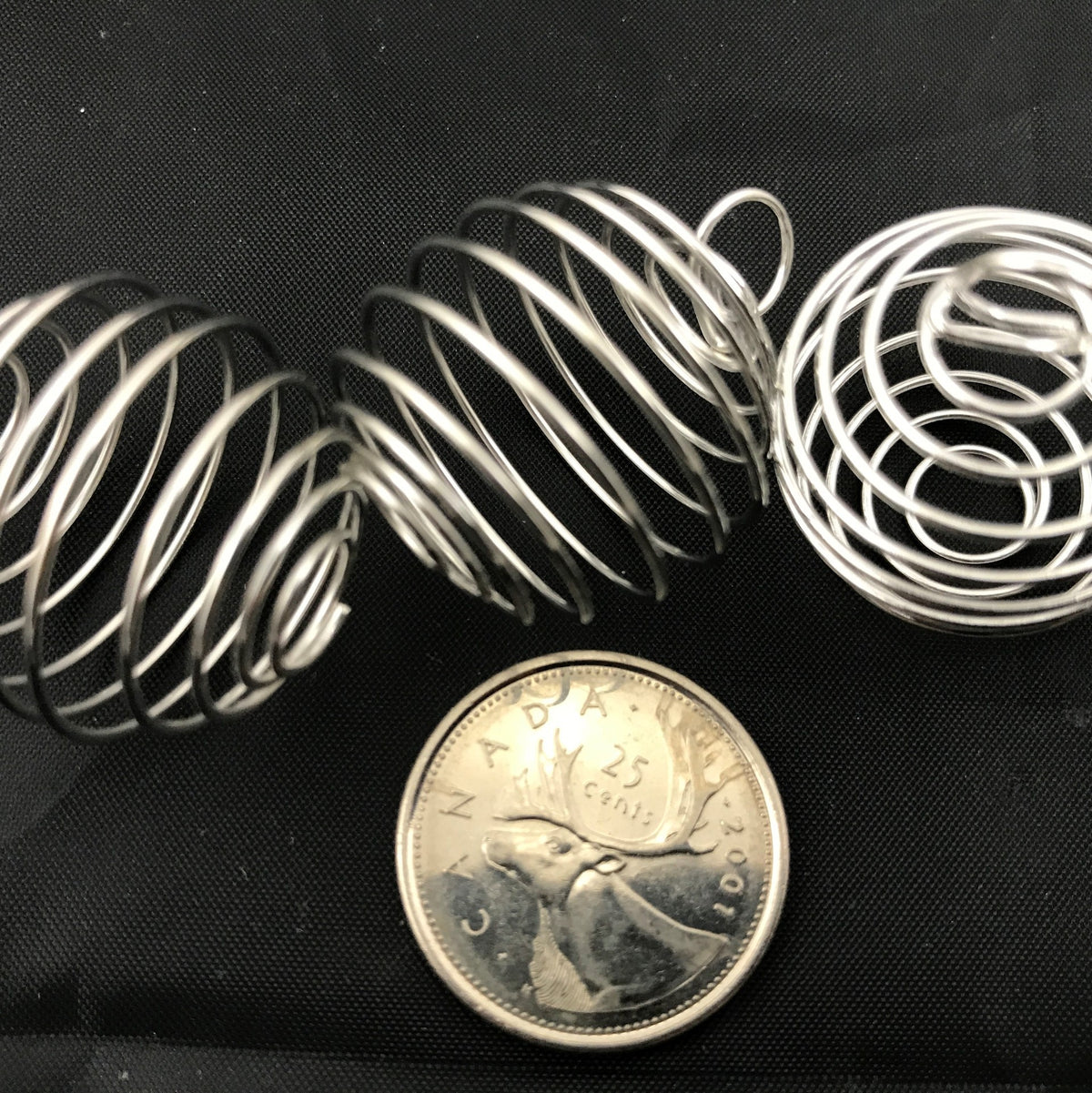 Coil Cage, Large Silver Plated, 29mm x 24mm