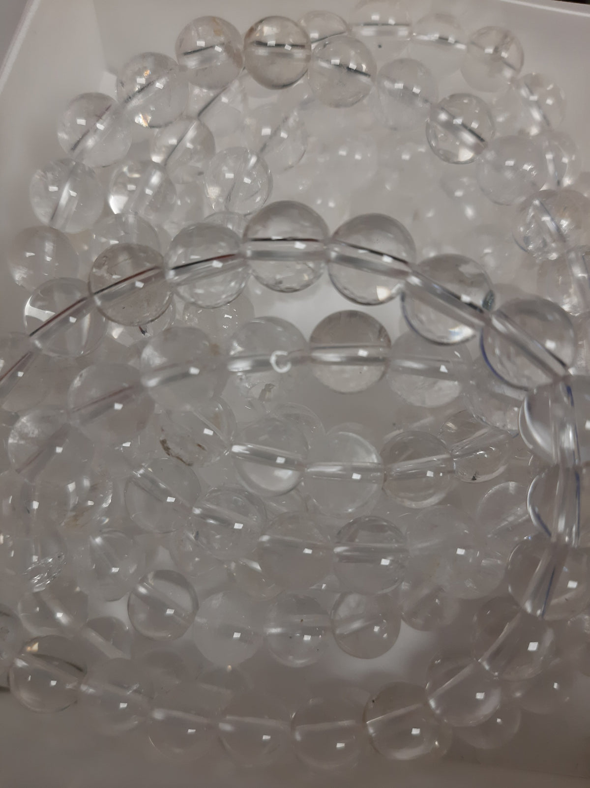 Quartz Clear Round Bracelet, 8mm RETAIL NO RESTOCK AVAILABLE