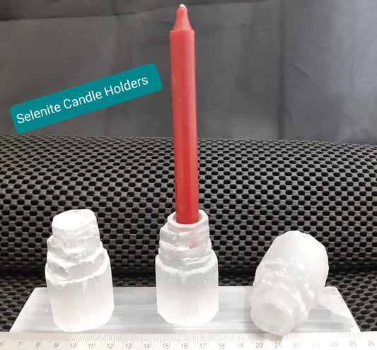 Selenite Iceberg Candle Holder, 6cm Retail