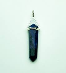 Hexagonal Double Point Pendant, Sterling Silver Setting