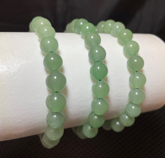 Green Aventurine Round Bracelet, 8mm RETAIL_NO RESTOCK AVAILABLE