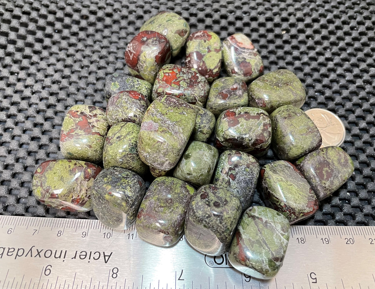 Dragon's Blood Jasper Tumble by 500g, Large 25mm - 30mm