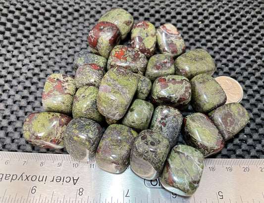 Dragon's Blood Jasper Tumble by 500g, Large 25mm - 30mm