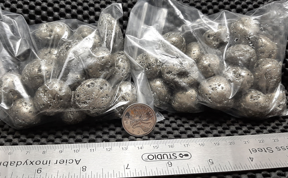 Pyrite Tumble by 500g, Large ~25mm - 35mm