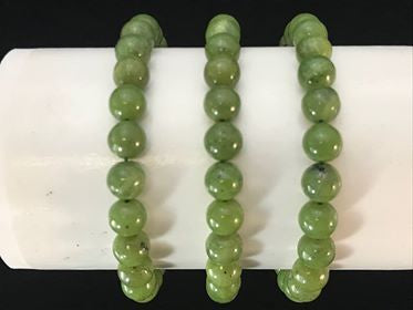 Jade (Canadian) Round Bracelet, 8mm RETAIL_NO RESTOCK AVAILABLE
